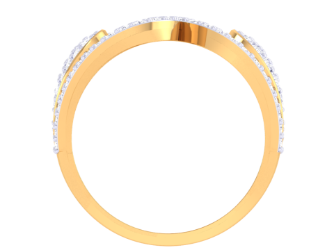 Printable 3D jewelry model of Lady diamond ring Modèle 3D