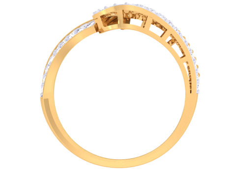 Printable 3D jewelry model of Lady diamond ring 3D मॉडल