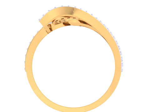 Printable 3D jewelry model of Lady diamond ring Model 3D