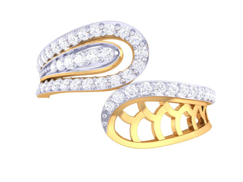 Printable 3D jewelry model of Lady diamond ring 3D मॉडल
