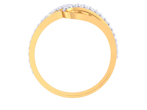 Printable 3D jewelry model of Lady diamond ring 3D Model