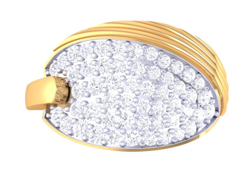 Printable 3D jewelry model of Lady diamond ring 3D Model