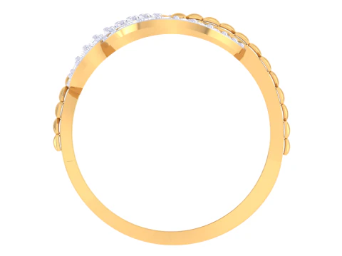 Printable 3D jewelry model of Lady diamond ring 3D Model