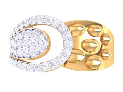Printable 3D jewelry model of Lady diamond ring 3D Модель