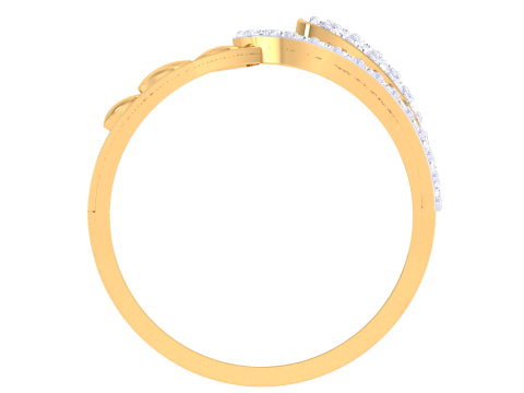 Printable 3D jewelry model of Lady diamond ring 3D Модель