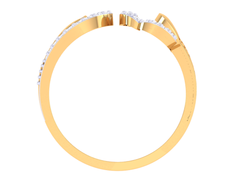 Printable 3D jewelry model of Lady diamond ring Modèle 3D