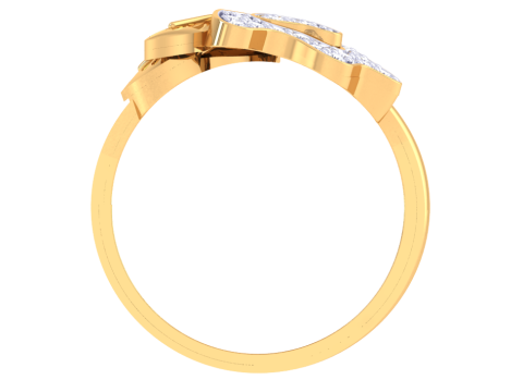 Printable 3D jewelry model of Lady diamond ring Model 3D