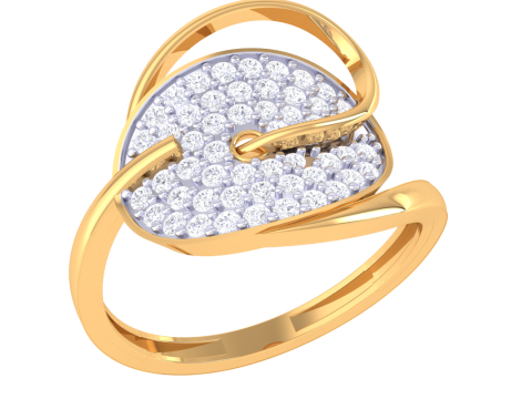 Printable 3D jewelry model of Lady diamond ring Modello 3D