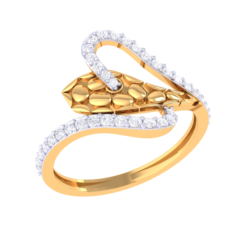 Printable 3D jewelry model of Lady diamond ring Modelo 3D .c4d .max .obj .3ds .fbx .stl .blend 