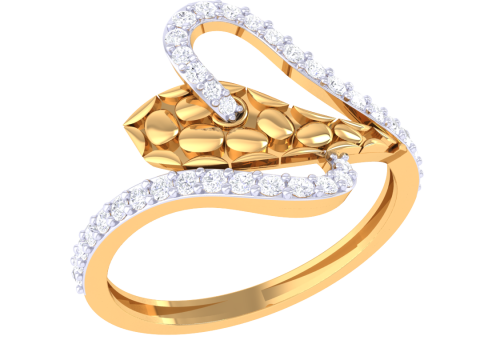 Printable 3D jewelry model of Lady diamond ring 3D Model