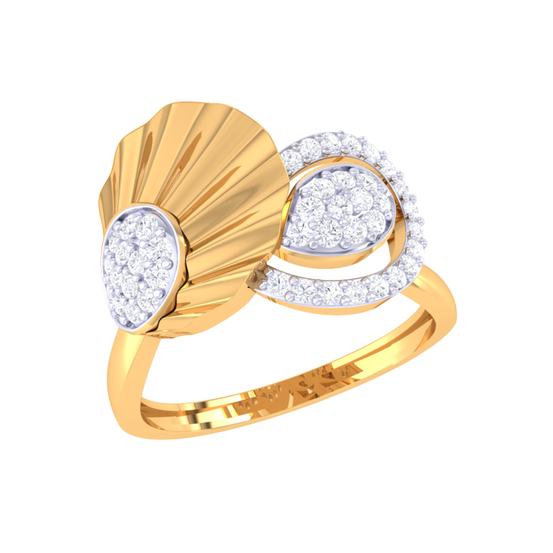 Printable 3D jewelry model of Lady diamond ring Model 3D .c4d .max .obj .3ds .fbx .stl .blend