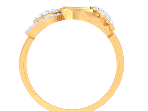 Printable 3D jewelry model of Lady diamond ring Model 3D