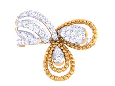Printable 3D jewelry model of Lady diamond ring Model 3D