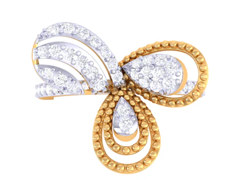 Printable 3D jewelry model of Lady diamond ring 3D Model