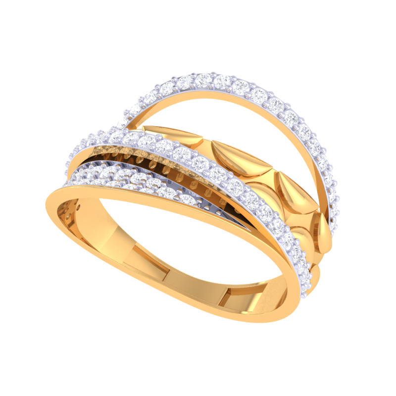 Printable 3D jewelry model of Lady diamond ring Modello 3D .c4d .max .obj .3ds .fbx .stl .blend 
