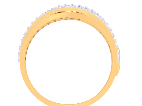 Printable 3D jewelry model of Lady diamond ring Modello 3D