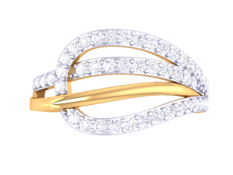 Printable 3D jewelry model of Lady diamond ring 3D मॉडल