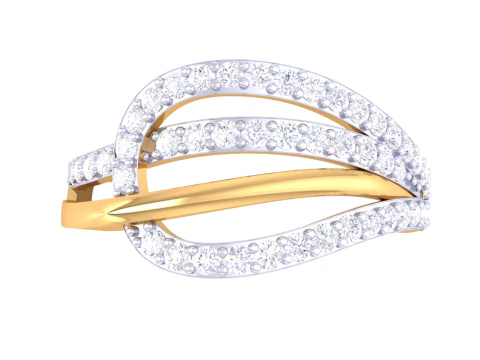 Printable 3D jewelry model of Lady diamond ring 3D Model