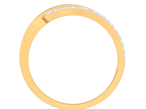 Printable 3D jewelry model of Lady diamond ring 3D Model
