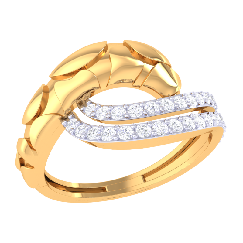 Printable 3D jewelry model of Lady diamond ring Modelo 3D .c4d .max .obj .3ds .fbx .stl .blend