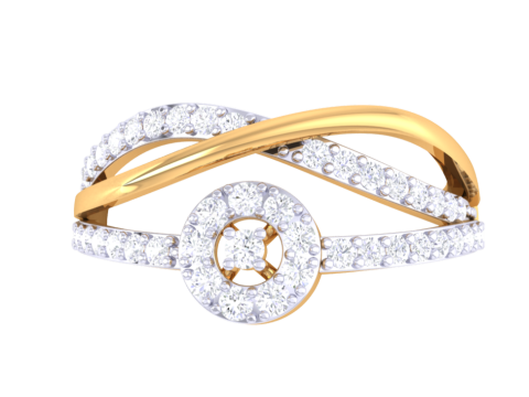 Printable 3D jewelry model of Lady diamond ring 3Dモデル