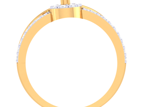 Printable 3D jewelry model of Lady diamond ring 3Dモデル
