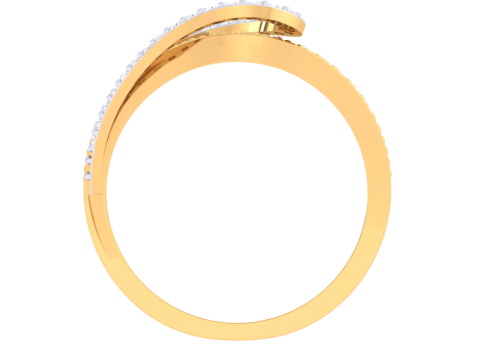 Printable 3D jewelry model of Lady diamond ring Modello 3D