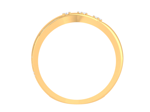 Printable 3D jewelry model of Lady diamond ring Modelo 3D