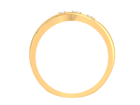 Printable 3D jewelry model of Lady diamond ring 3D Model