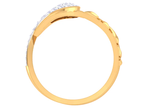 Printable 3D jewelry model of Lady diamond ring 3D Model