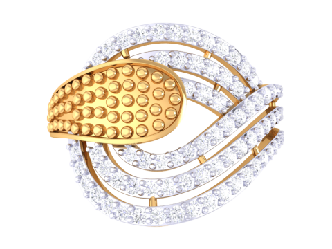 Printable 3D jewelry model of Lady diamond ring 3Dモデル