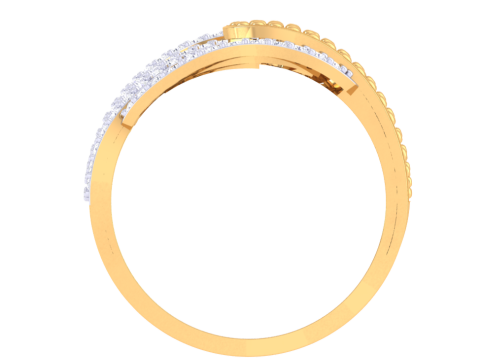 Printable 3D jewelry model of Lady diamond ring 3Dモデル