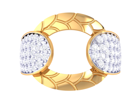 Printable 3D jewelry model of Lady diamond ring 3D Model