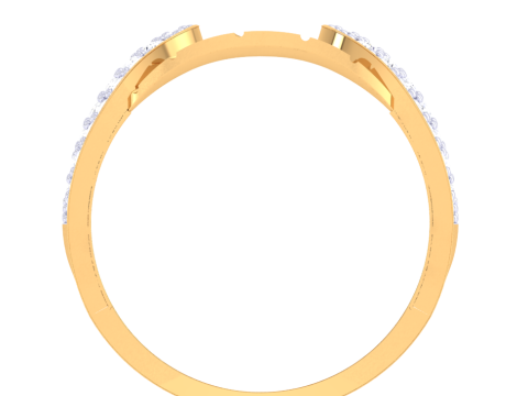 Printable 3D jewelry model of Lady diamond ring 3D Model