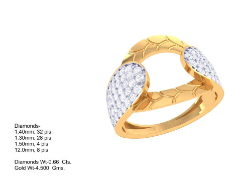 Printable 3D jewelry model of Lady diamond ring 3D Model
