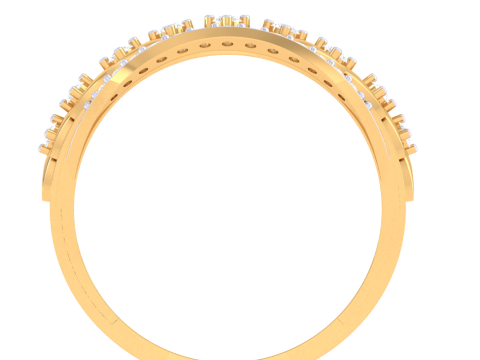Printable 3D jewelry model of Lady diamond ring 3D 模型