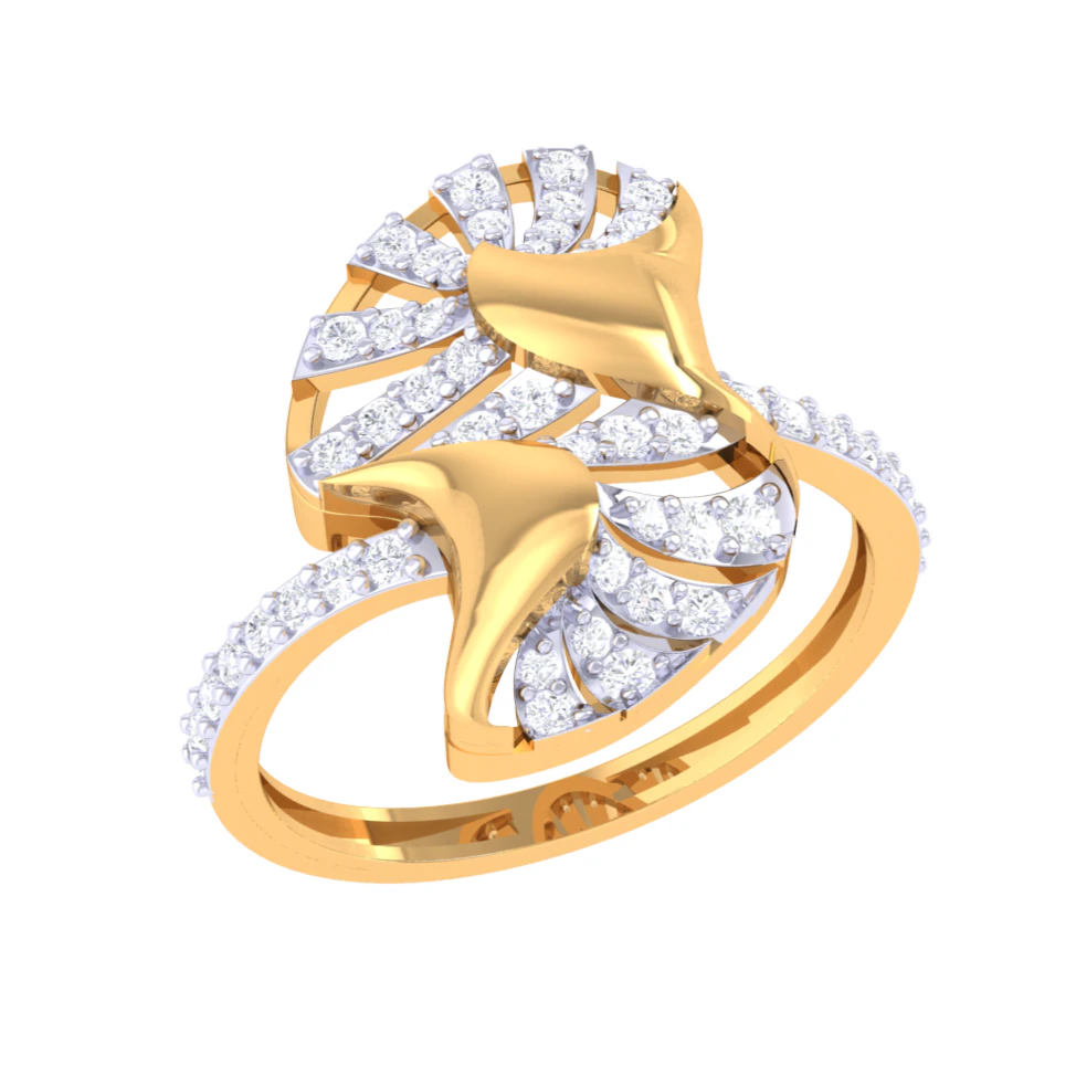 Printable 3D jewelry model of Lady diamond ring 3D Model .c4d .max .obj .3ds .fbx .stl .blend 