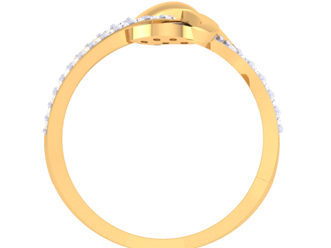Printable 3D jewelry model of Lady diamond ring Modèle 3D
