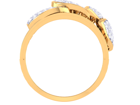Printable 3D jewelry model of Lady diamond ring Modelo 3D