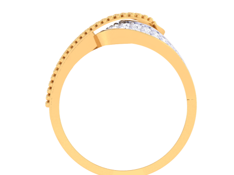 Printable 3D jewelry model of Lady diamond ring 3D Modell
