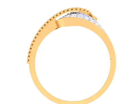 Printable 3D jewelry model of Lady diamond ring 3D Model