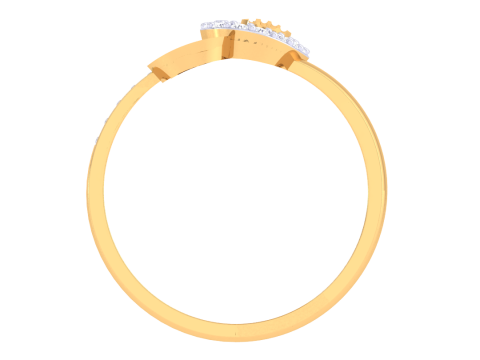 Printable 3D jewelry model of Lady diamond ring Modelo 3D