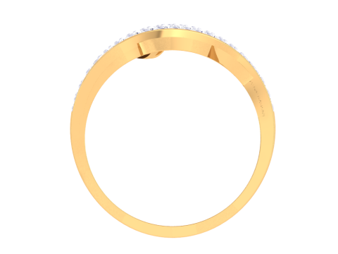 Printable 3D jewelry model of Lady diamond ring Modello 3D