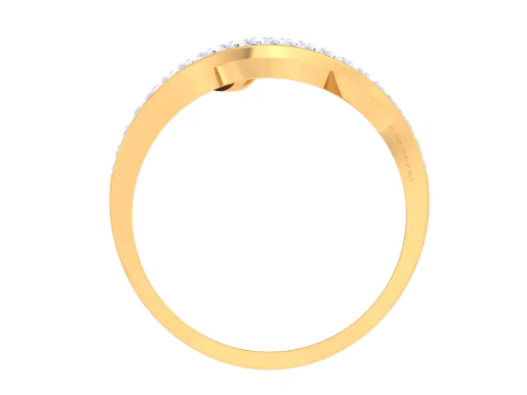 Printable 3D jewelry model of Lady diamond ring 3D Model