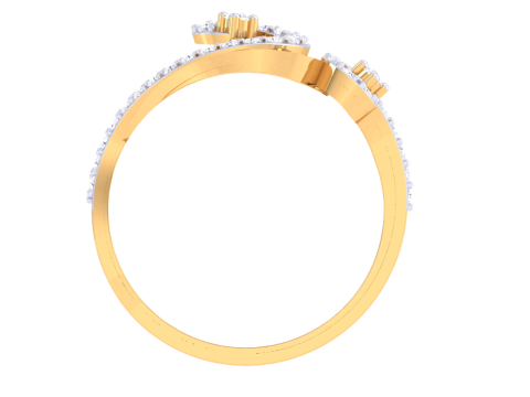 Printable 3D jewelry model of Lady diamond ring Model 3D