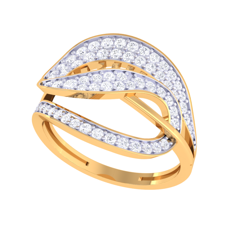 Printable 3D jewelry model of Lady diamond ring Modelo 3D .c4d .max .obj .3ds .fbx .stl .blend