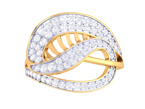 Printable 3D jewelry model of Lady diamond ring Modelo 3D