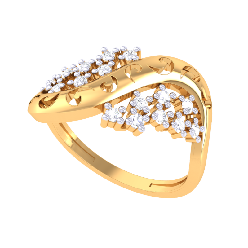 Printable 3D jewelry model of Lady diamond ring 3D Model .c4d .max .obj .3ds .fbx .stl .blend 