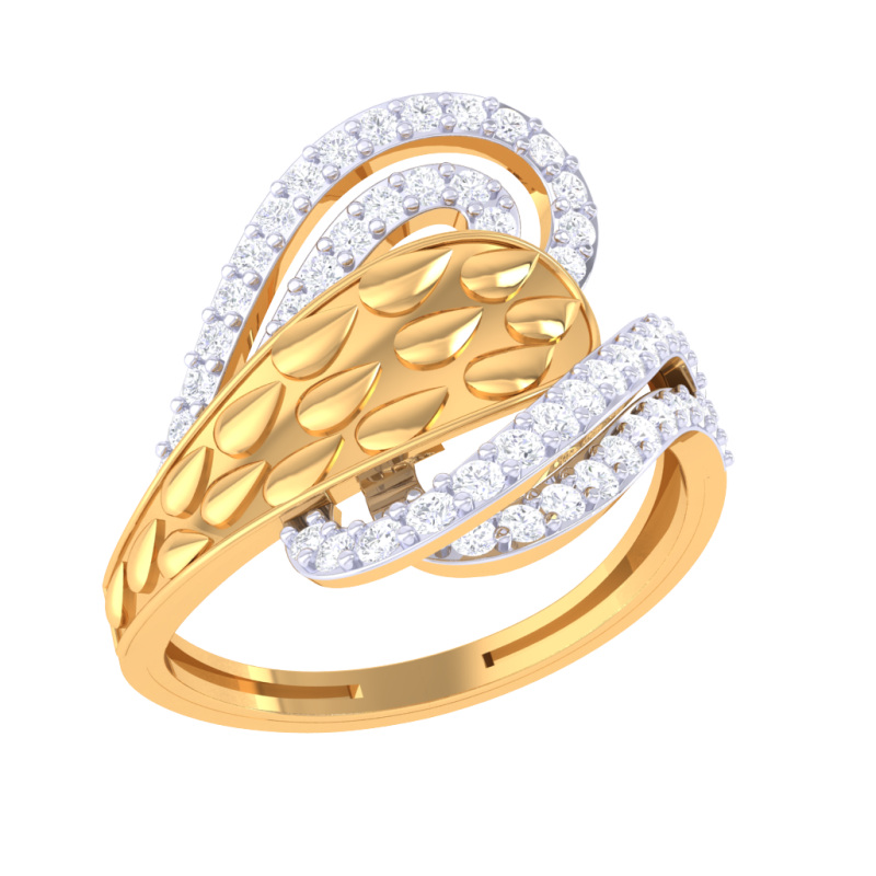 Printable 3D jewelry model of Lady diamond ring Modelo 3D .c4d .max .obj .3ds .fbx .stl .blend