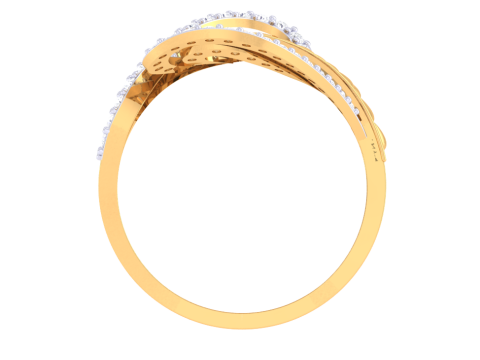 Printable 3D jewelry model of Lady diamond ring Modelo 3D